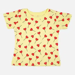 Bodycare Girls Conversational Printed Round Neck Cotton T-shirt-image-9