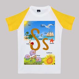 RISH Boys Alphabet Printed Cotton T-shirt-image-75