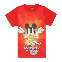 Wear Your Mind Boys Mickey Mouse Printed T-shirt-image-42