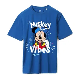 Wear Your Mind Boys Mickey Mouse Printed Cotton Oversized T-shirt-image-73