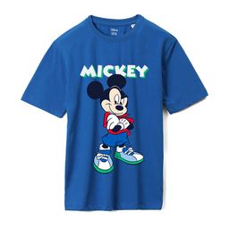 Wear Your Mind Boys Mickey Mouse Printed Oversized Pure Cotton T-shirt-image-37