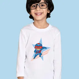 NUSYL Boys Graphic Printed Long Sleeves Cotton T-shirt-image-93