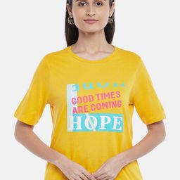 People Women Yellow Printed T-shirt-picture-26