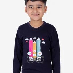 Superminis Boys Graphic Printed Cotton T-shirt-image-80