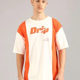 Joven Men Colourblocked Applique T-shirt-image-6