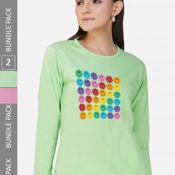 CHOZI Pack Of 2 Graphic Printed Cotton T-shirt-picture-24