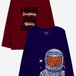 x2o Boys Pack Of 2 Pure Cotton T-shirts-image-98