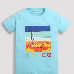 ZIP ZAP ZOOP Boys Graphic Printed Pure Cotton T-shirt-53