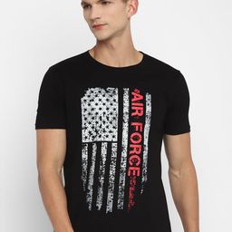 appulse Men Black Graphic Printed Cotton Regular Fit T-shirt-image-118