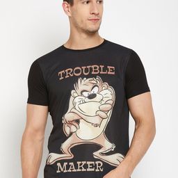 Wear Your Mind Looney Tunes Printed Round Neck T-shirt-image-75