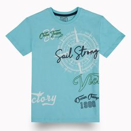 Gini and Jony Boys Graphic Printed Round Neck Cotton T-shirt-10