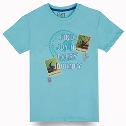 Gini and Jony Boys Typography Printed Round Neck Cotton T-shirt-picture-27