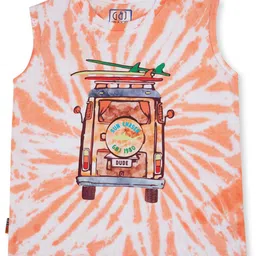 Gini and Jony Boys Graphic Printed Round Neck Cotton T-shirt-image-84
