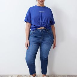 Trendyol Typography Printed Round Neck Cotton T-shirt-image-99