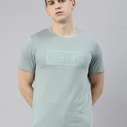 Joven Men Green Printed Pure Cotton T-Shirt-image-70