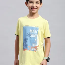Monte Carlo Boys Typography Printed Raw Edge T-shirt-image-80