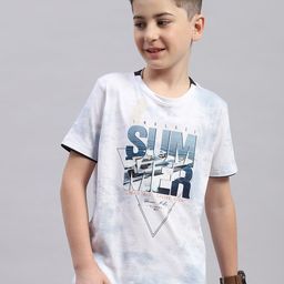Monte Carlo Boys Typography Printed Cotton  T-shirt-image-7