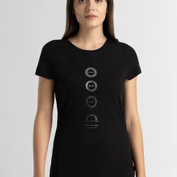Van Heusen Round Neck Short Sleeves Typography Printed Relaxed Fit Cotton T-shirt-image-82