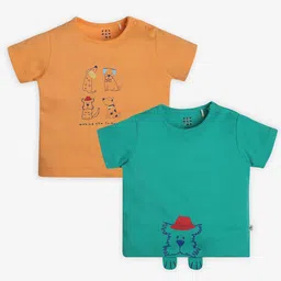 Ed-a-Mamma Baby Boys Typography 2 Printed Bio Finish Applique T-shirt-picture-16