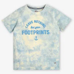 Ed-a-Mamma Boys Typography Dyed Bio Finish Applique T-shirt-image-54