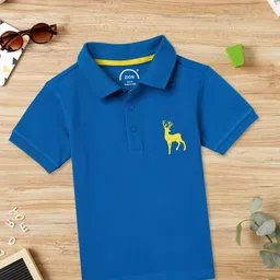 ZION Boys Polo Collar Cotton Bio Finish T-shirt-43