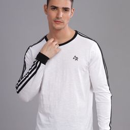 ADRO Men V-Neck Applique T-shirt-picture-46