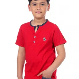 3PIN Boys Henley Neck Cotton T-Shirt-image-34