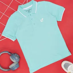 Pantaloons Junior Boys Polo Collar Cotton T-shirt-picture-14