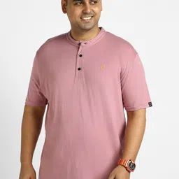 Urbano Plus Henley Neck Pure Cotton T-Shirt-image-60