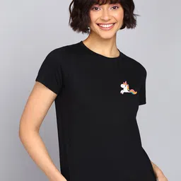 Adyavastram Round Neck Regular Fit Cotton Casual T-shirt-image-57