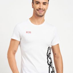 CAMLA Typography Printed Cotton T-shirt-image-52