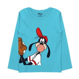 Minicult Boys Graphic Goofy Printed Round Neck Cotton Casual T-shirt-image-82