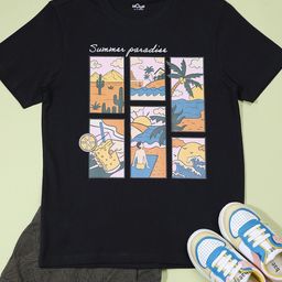Hoop Boys Graphic Printed Round Neck Cotton T-shirt-image-23