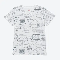 Wear Your Mind Boys Typography Printed Round Neck Casual T-shirt-picture-10
