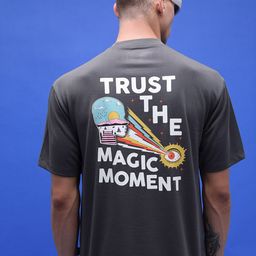 HIGHLANDER Unisex Typography Printed Drop Shoulder Sleeves Oversized T-shirt-11