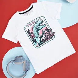 Pantaloons Junior Boys Graphic Printed Cotton T-shirt-picture-37