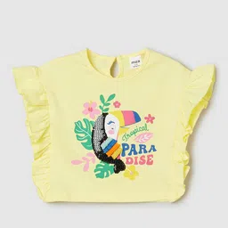 max Girls Graphic Printed Round Neck Pure Cotton T-shirt-image-85
