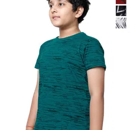 BAESD Boys Pack of 4 Printed Round Neck Pure Cotton T-shirts-93