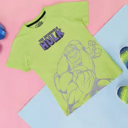 Pantaloons Junior Boys Hulk Printed Cotton T-shirt-15