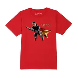 Harry Potter by Wear Your Mind Boys Red Printed T-shirt-image-52