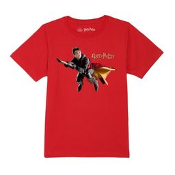 Harry Potter by Wear Your Mind Boys Red & Black Harry Potter Printed Cotton T-shirt-image-49