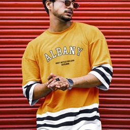 Eyebogler Typography Printed Oversized Cotton T-shirt-image-79