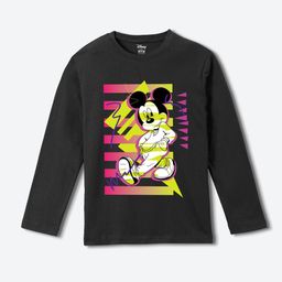 Wear Your Mind Boys Mickey Mouse Graphic Printed Round Neck Pure Cotton T-shirt-picture-13