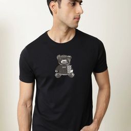 MISCHIEF MONKEY Graphic Printed Pure Cotton T-shirt-picture-4