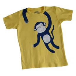 Desi Soota Kids Printed Pure Cotton Raw Edge T-shirt-image-14