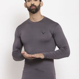 Invincible Men Solid Round Neck Slim Fit T-shirt-image-48