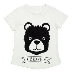 DOOR74 Kids Typography Printed Cotton T-shirt-image-25