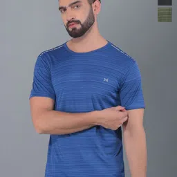 Force NXT Men Pack Of 3 Anti Odour Solid Round Neck Training or Gym T-shirt-image-22