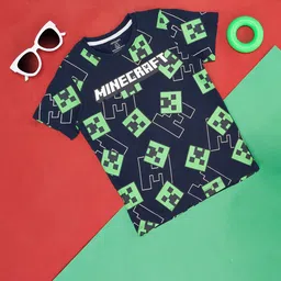 Pantaloons Junior Boys Minecraft Printed Cotton T-shirts-picture-11