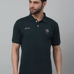 Cantabil Polo Collar Half Sleeves Cotton T-Shirt-image-77